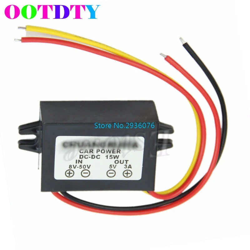 OOTDTY DC Waterproof 12/24V to 5V 3A 15W Buck Step-Down Converter Module Car Power APR18_25
OOTDTY DC Waterproof 12/24V to 5V 3A 15W Buck Step-Down Converter Module Car Power APR18_25