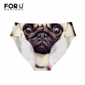 FORUDESIGNS Women Sexy Panties Cute 3D Animal Pug Dog Printed Fashion Fitness Seamless Briefs Brand Ultra-thin Female Underwear
FORUDESIGNS Women Sexy Panties Cute 3D Animal Pug Dog Printed Fashion Fitness Seamless Briefs Brand Ultra-thin Female Underwear