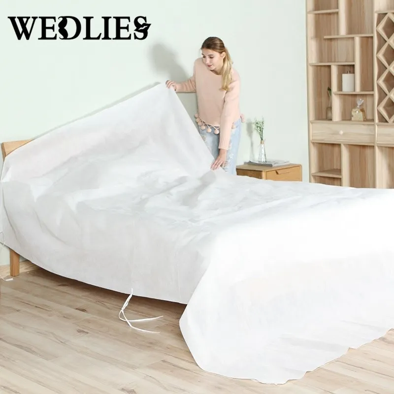 Image Dust Cover Furniture Non woven Fabrics Anti mite Bed Mattress Protection Smooth Waterproof Sofa Cover for Bed Wet Breathable