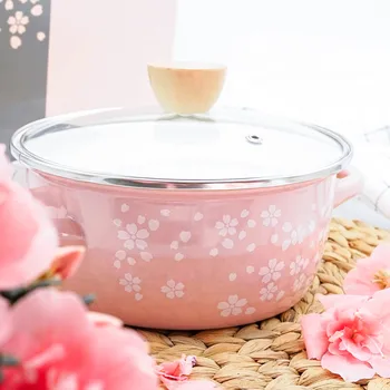 Japan pink sakura thickening enamel soup breakfast milk pot porcelain enameled rice noodle stew pan furnace enamelware cooker
Japan pink sakura thickening enamel soup breakfast milk pot porcelain enameled rice noodle stew pan furnace enamelware cooker