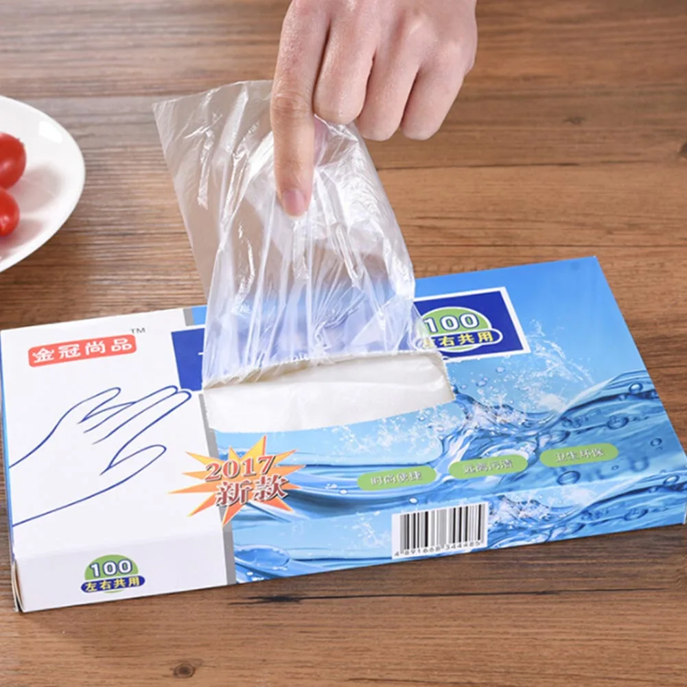 100 Pcs/Box Disposable Glove Multifuction Transparent Thin Gloves Waterproof For Housework Cleaning Kitchen Baking Gloves
100 Pcs/Box Disposable Glove Multifuction Transparent Thin Gloves Waterproof For Housework Cleaning Kitchen Baking Gloves