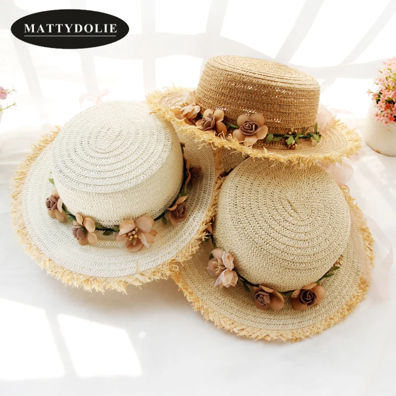 MATTYDLIE Wholesale Straw Hat Flowers Wide-brimmed Flat Top Children's Hat Summer Beach Hat Man Woman Parent-child Sun Hat
MATTYDLIE Wholesale Straw Hat Flowers Wide-brimmed Flat Top Children's Hat Summer Beach Hat Man Woman Parent-child Sun Hat