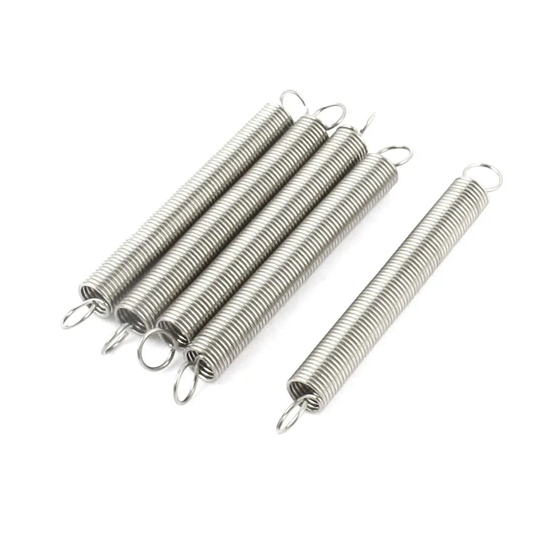 UXCELL Hot Sale 5Pcs 0.4 x 3.6 x 26mm 0.016" Wire Dia 0.14" Od 33mm 1" Long Metal Tension Coil Extension Spring Hook Silver Tone
UXCELL Hot Sale 5Pcs 0.4 x 3.6 x 26mm 0.016" Wire Dia 0.14" Od 33mm 1" Long Metal Tension Coil Extension Spring Hook Silver Tone