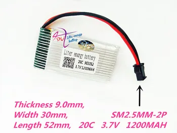 SM-2P 903052 3.7V 1200mAH Lipo Battery For Remote control helicopter Li-po battery 3.7 V 1200 mAH 20C discharge SM black plugs
SM-2P 903052 3.7V 1200mAH Lipo Battery For Remote control helicopter Li-po battery 3.7 V 1200 mAH 20C discharge SM black plugs