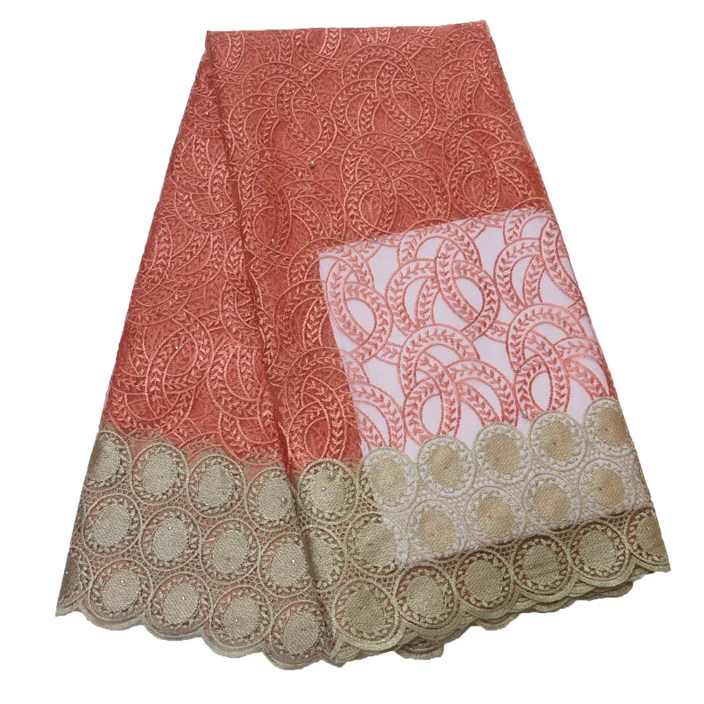 Beautifical African Guipure Nigeria Cord French Chemical Lace Fabric Orange HJ798-2
Beautifical African Guipure Nigeria Cord French Chemical Lace Fabric Orange HJ798-2