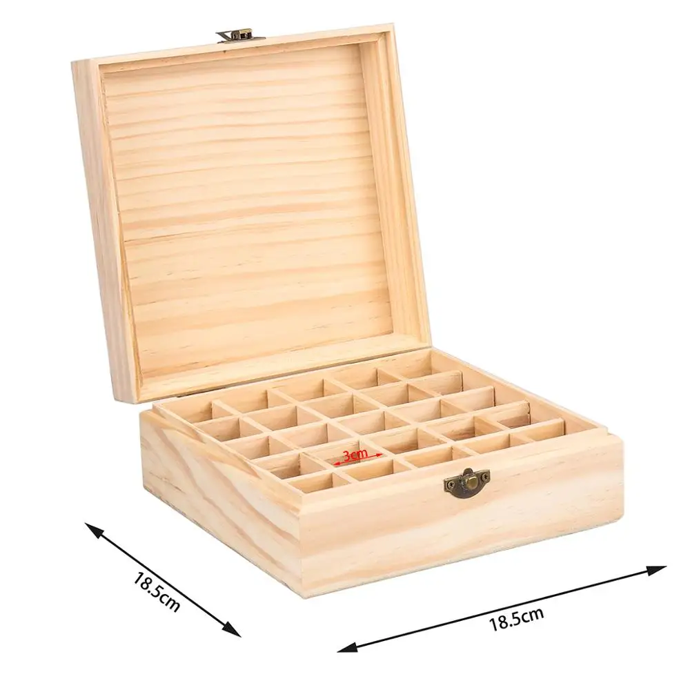 Wooden 25 Slot Essential Oil Bottle Storage Box Case Holder Oil Bottle Organizer Large Capacity Makeup Storage Boxes
Wooden 25 Slot Essential Oil Bottle Storage Box Case Holder Oil Bottle Organizer Large Capacity Makeup Storage Boxes