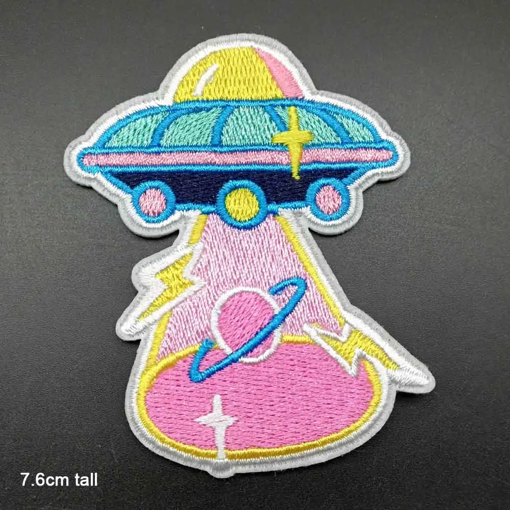 UFO With Light Planet Space Iron On Embroidered Clothes Patches For Clothing Stickers Garment Wholesale
UFO With Light Planet Space Iron On Embroidered Clothes Patches For Clothing Stickers Garment Wholesale