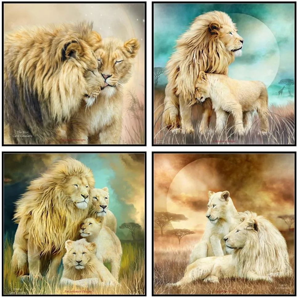 Counted Cross Stitch Kits Needlework - Crafts 14 ct Aida DMC Color DIY Arts Handmade Home Decor - Lion Family Collection
Counted Cross Stitch Kits Needlework - Crafts 14 ct Aida DMC Color DIY Arts Handmade Home Decor - Lion Family Collection