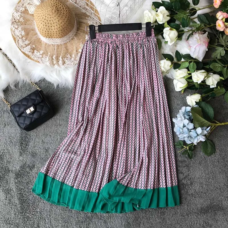 NiceMix New Autumn Pleated Skirts Women Retro Vintage Long Skirts Female High Waist A-Line Patchwork Midi Skirt Ladies Skirt Jup
NiceMix New Autumn Pleated Skirts Women Retro Vintage Long Skirts Female High Waist A-Line Patchwork Midi Skirt Ladies Skirt Jup