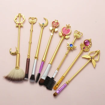 8pcs Anime Sailor Moon Makeup Brushes Set Cosmetic Tool Set Kit Eye Liner Shader Natural-Synthetic Hair Eyeshadow Makeup for Fan
8pcs Anime Sailor Moon Makeup Brushes Set Cosmetic Tool Set Kit Eye Liner Shader Natural-Synthetic Hair Eyeshadow Makeup for Fan