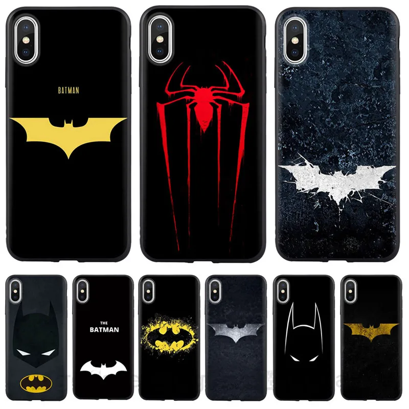 For iPhone X XR XS MAX Case Cover Marvel Spiderman Batman Soft Silicone Phone Cases For iPhone 8 8Plus 7 7Plus 6 6S Plus SE 5S
For iPhone X XR XS MAX Case Cover Marvel Spiderman Batman Soft Silicone Phone Cases For iPhone 8 8Plus 7 7Plus 6 6S Plus SE 5S