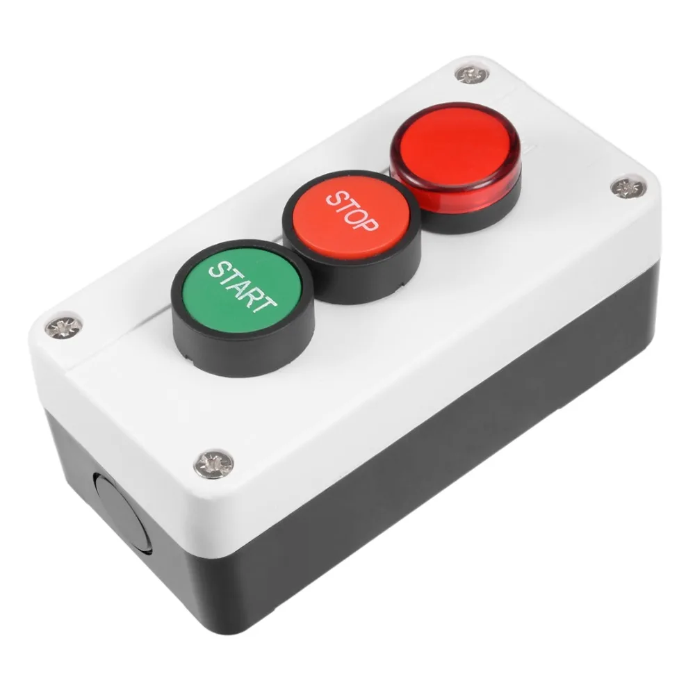 UXCELL Push Button Switch Station Momentary NC NO Green Red Signal 400V 10A/6A To Control The Electromagnetic Starter Contactor
UXCELL Push Button Switch Station Momentary NC NO Green Red Signal 400V 10A/6A To Control The Electromagnetic Starter Contactor