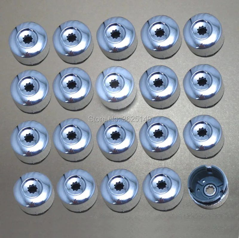20x a set silver Chrome Wheel Lug Bolt Nut cover Cap 7L6601173A 7L6 601 173A 2ZZ for VW Touareg from 2004 - 2014
20x a set silver Chrome Wheel Lug Bolt Nut cover Cap 7L6601173A 7L6 601 173A 2ZZ for VW Touareg from 2004 - 2014