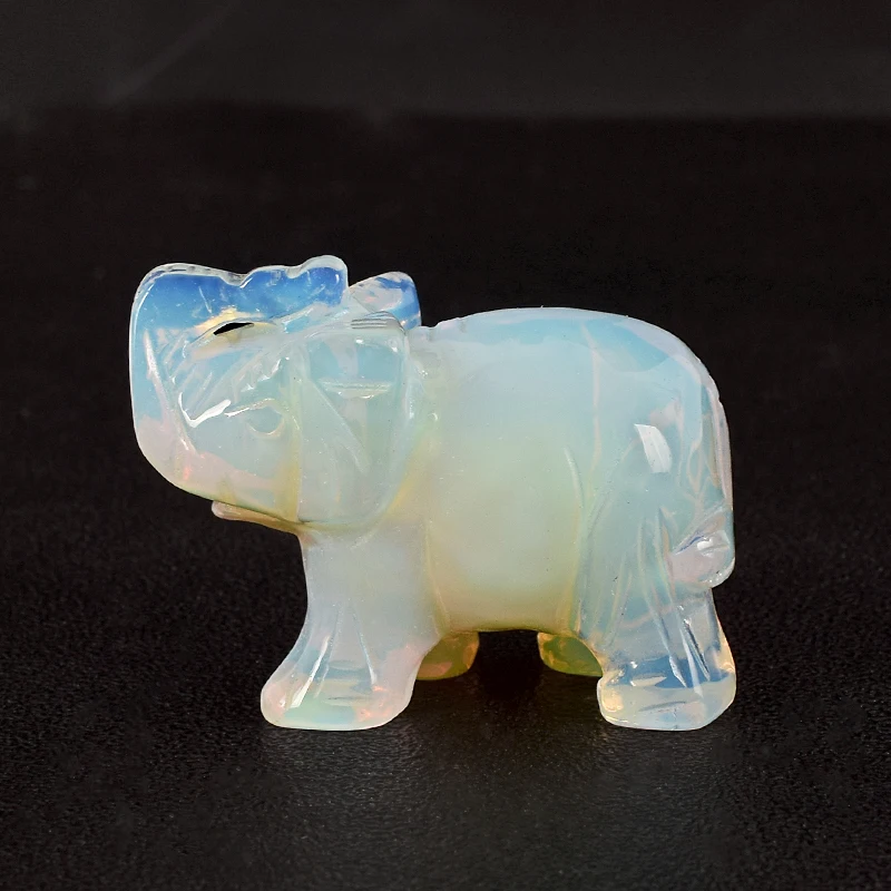 2 Inch hand craft stone Elephant Figurines Carved opalite Mini Animals Statue for Decor Chakra Healing crystal quartz feng shui
2 Inch hand craft stone Elephant Figurines Carved opalite Mini Animals Statue for Decor Chakra Healing crystal quartz feng shui