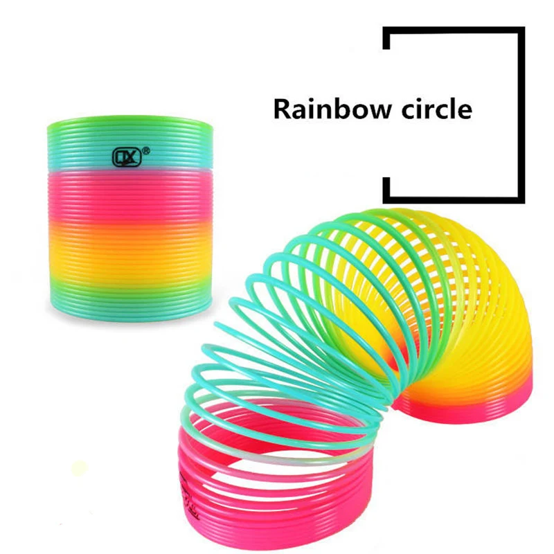 Magic Large Size Rainbow Circle Children Toys Adult Stall Toy 8.7*9cm Plastic Spring Circle Best Selling Jenga
Magic Large Size Rainbow Circle Children Toys Adult Stall Toy 8.7*9cm Plastic Spring Circle Best Selling Jenga