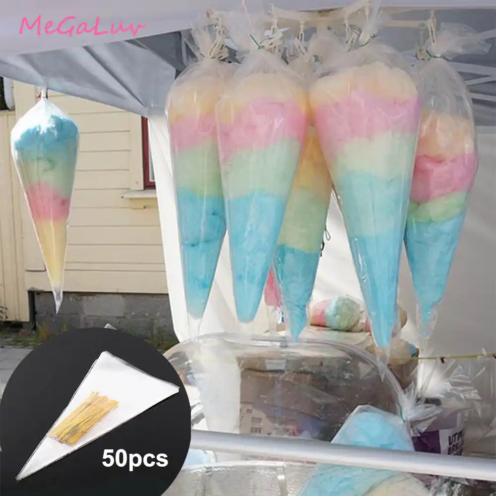 paper gift box 50pcs kraft paper cones ice cream