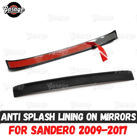 Anti-splashes lining for Renault / Dacia Duster 2010-2017 on mirrors 1 set / 2 pcs ABS plastic accessories car styling tuning
Anti-splashes lining for Renault / Dacia Duster 2010-2017 on mirrors 1 set / 2 pcs ABS plastic accessories car styling tuning