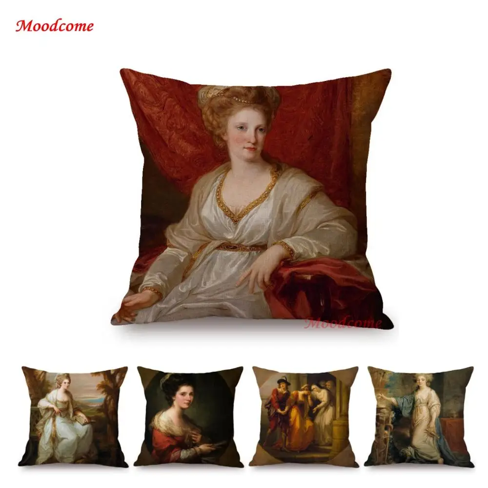 Angelica Kauffman World Famous European Royal Elegant Lady Portrait Oil Painting Pillow Case Neoclassic Decoration cushion Cover
Angelica Kauffman World Famous European Royal Elegant Lady Portrait Oil Painting Pillow Case Neoclassic Decoration cushion Cover