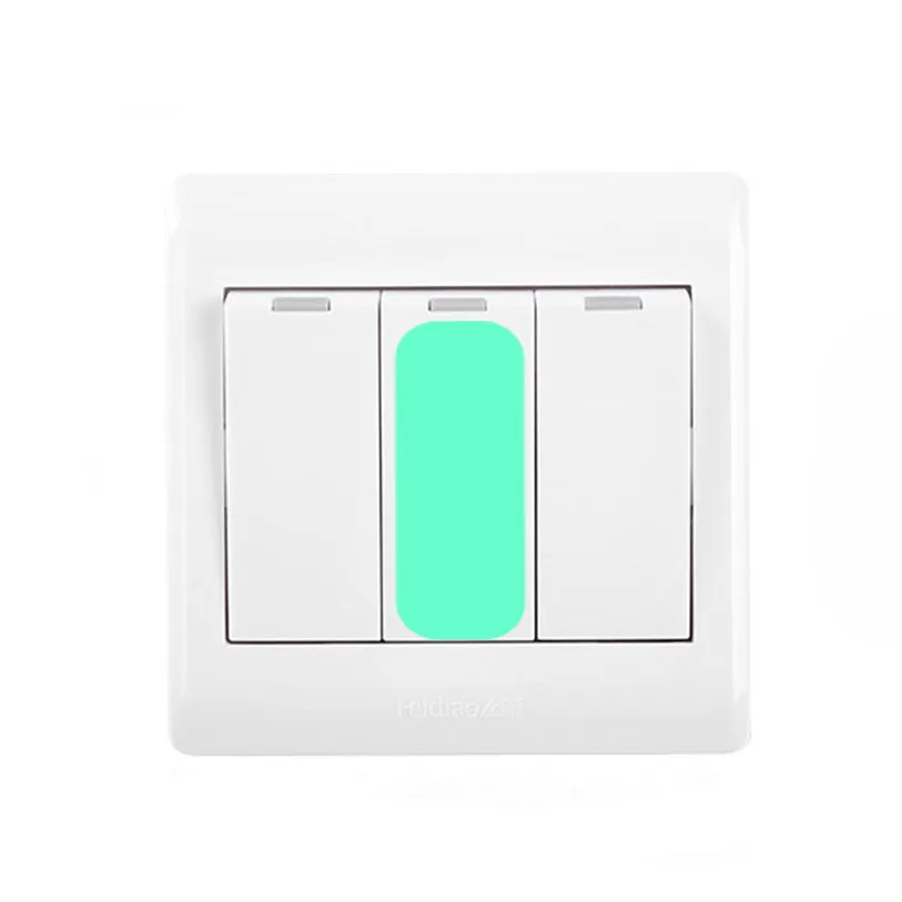 10pc square switch sticker wall decoration luminous switch sticker cover protection wall stickers for kids rooms #F#40AT28 (4)