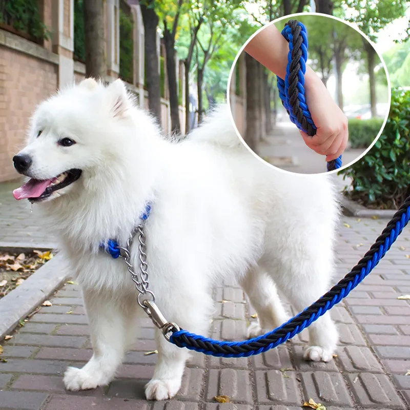 1 set Big Pet Dedicated Dog Leash Handle Metal Chain Cat Dog Collar for Small Big Dog Pet Puppy Outdoor Safety Belts
1 set Big Pet Dedicated Dog Leash Handle Metal Chain Cat Dog Collar for Small Big Dog Pet Puppy Outdoor Safety Belts