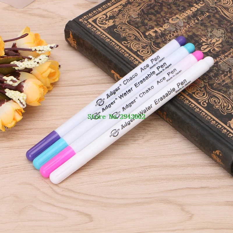 4pcs/set Water Erasable Pen Embroidery Cross Stitch Grommet Ink Fabric Marker Washable
4pcs/set Water Erasable Pen Embroidery Cross Stitch Grommet Ink Fabric Marker Washable