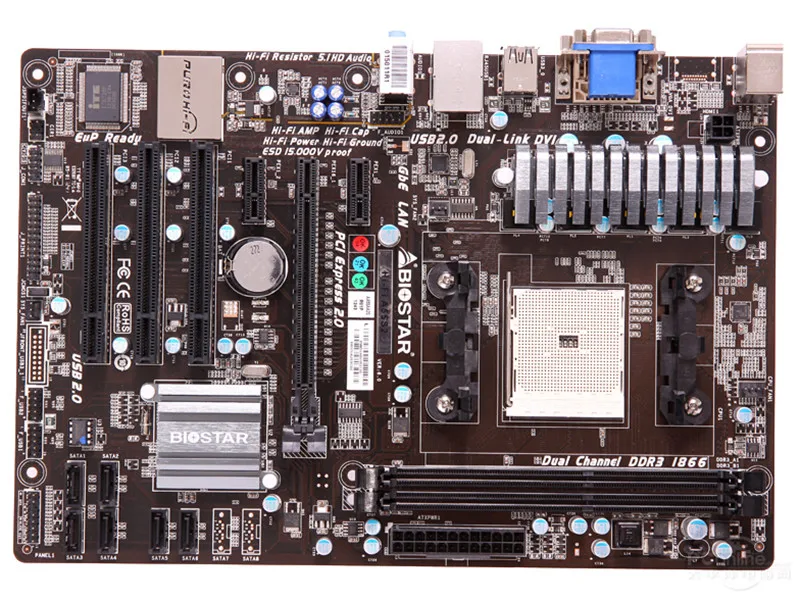 Оригинальная материнская плата для Biostar Hi-Fi A55S2 DDR3 FM2 A10/A8/A6/A4/E2/Athlon II A55 | Компьютеры