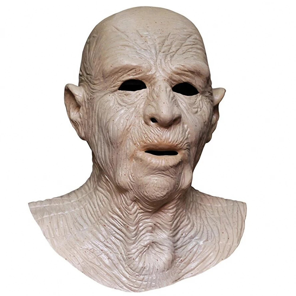 Wrinkled Man Mask Realistic Old Man Face Mask Halloween Human Full Overhead and Neck Costume Adult Masks
Wrinkled Man Mask Realistic Old Man Face Mask Halloween Human Full Overhead and Neck Costume Adult Masks