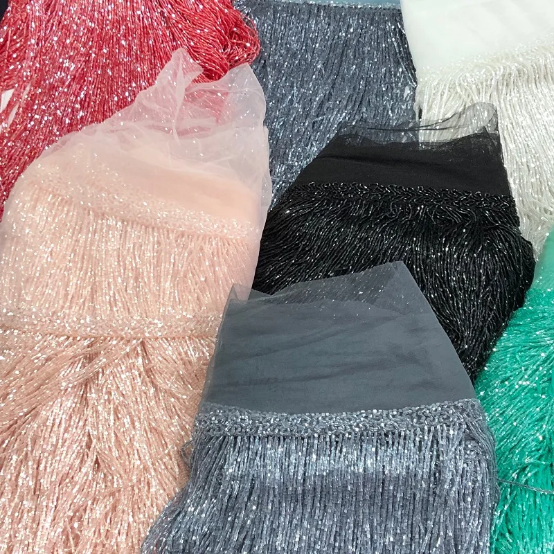 Fringe Shining Beads, Sequins Tassel ,Price per meter, Women Bodysuit Singer Dancing costumes, beautiful wedding silver gold red
Fringe Shining Beads, Sequins Tassel ,Price per meter, Women Bodysuit Singer Dancing costumes, beautiful wedding silver gold red