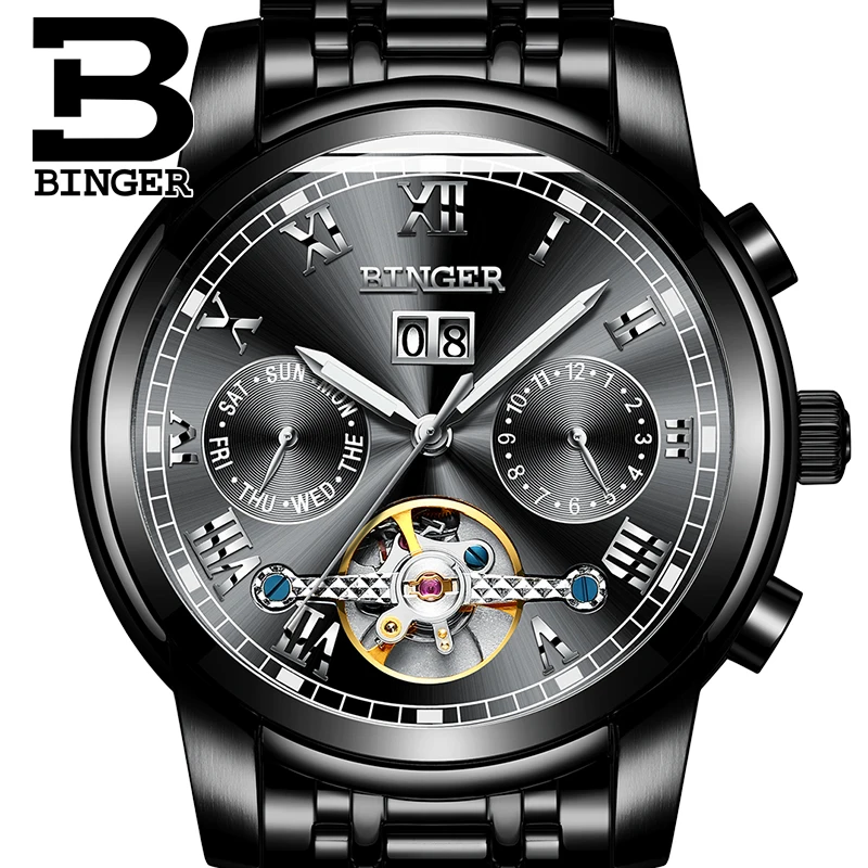2017 New Watches BINGER Men Business Watch Automatic Mechanical Watch Steel Strap Luxury Brand Wristwatches relogio masculino
2017 New Watches BINGER Men Business Watch Automatic Mechanical Watch Steel Strap Luxury Brand Wristwatches relogio masculino