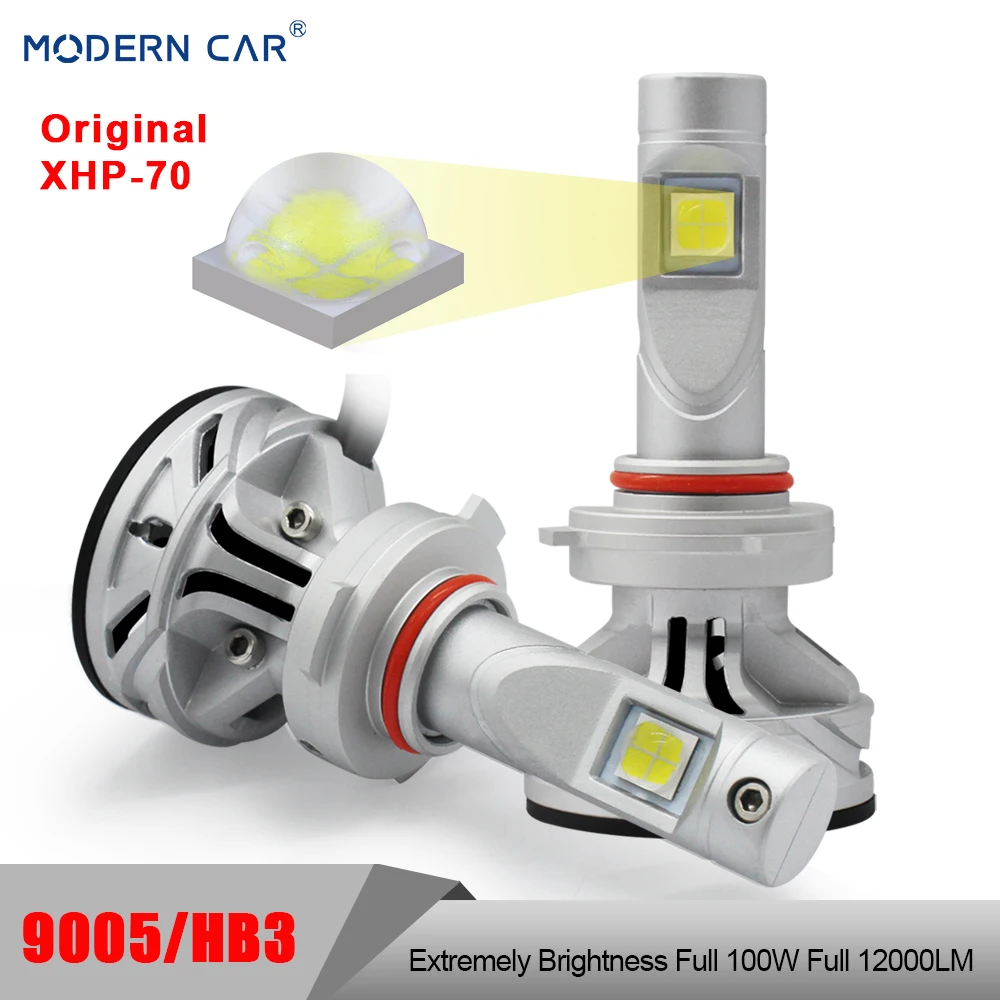Modern Car 9005 HB3 12V 24V XHP-70 LED White Light Bulb Headlight XHP70 9005/HB3 100W 12000LM Headlamp For Toyota Ford Honda Kia
Modern Car 9005 HB3 12V 24V XHP-70 LED White Light Bulb Headlight XHP70 9005/HB3 100W 12000LM Headlamp For Toyota Ford Honda Kia