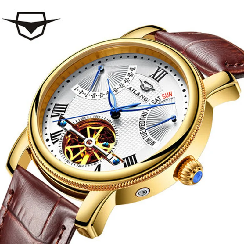 Men Watch AILANG Power Reserve Automatic Mechanical Watch Men of Relogio Luxury Brand Watch Genuine Leather Bracelet horloges
Men Watch AILANG Power Reserve Automatic Mechanical Watch Men of Relogio Luxury Brand Watch Genuine Leather Bracelet horloges