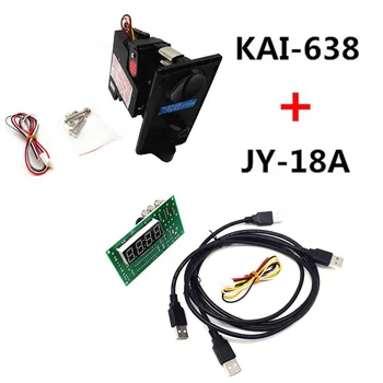 Plastic front plate KAI-638 CPU coin selector acceptor with JY-18A USB timer board for USB devices
Plastic front plate KAI-638 CPU coin selector acceptor with JY-18A USB timer board for USB devices