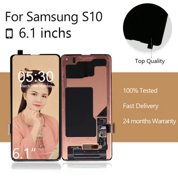for Samsung for Galaxy S10 LCD with Touch Screen Digitizer Assembly for Samsung S10 G973 Display AMOLED free shipping
for Samsung for Galaxy S10 LCD with Touch Screen Digitizer Assembly for Samsung S10 G973 Display AMOLED free shipping