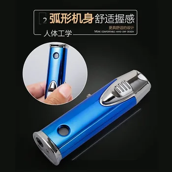 ZB980 Fashion Men cigar lighter Inflatable Gas Double Jet Flme 2 torch Creative Blue Smoke Straight cigarette lighter
ZB980 Fashion Men cigar lighter Inflatable Gas Double Jet Flme 2 torch Creative Blue Smoke Straight cigarette lighter