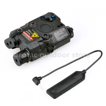 Tactical flashlight LA-PEQ15 red dot laser battery box with tail switch for 20mm rails black DE
Tactical flashlight LA-PEQ15 red dot laser battery box with tail switch for 20mm rails black DE