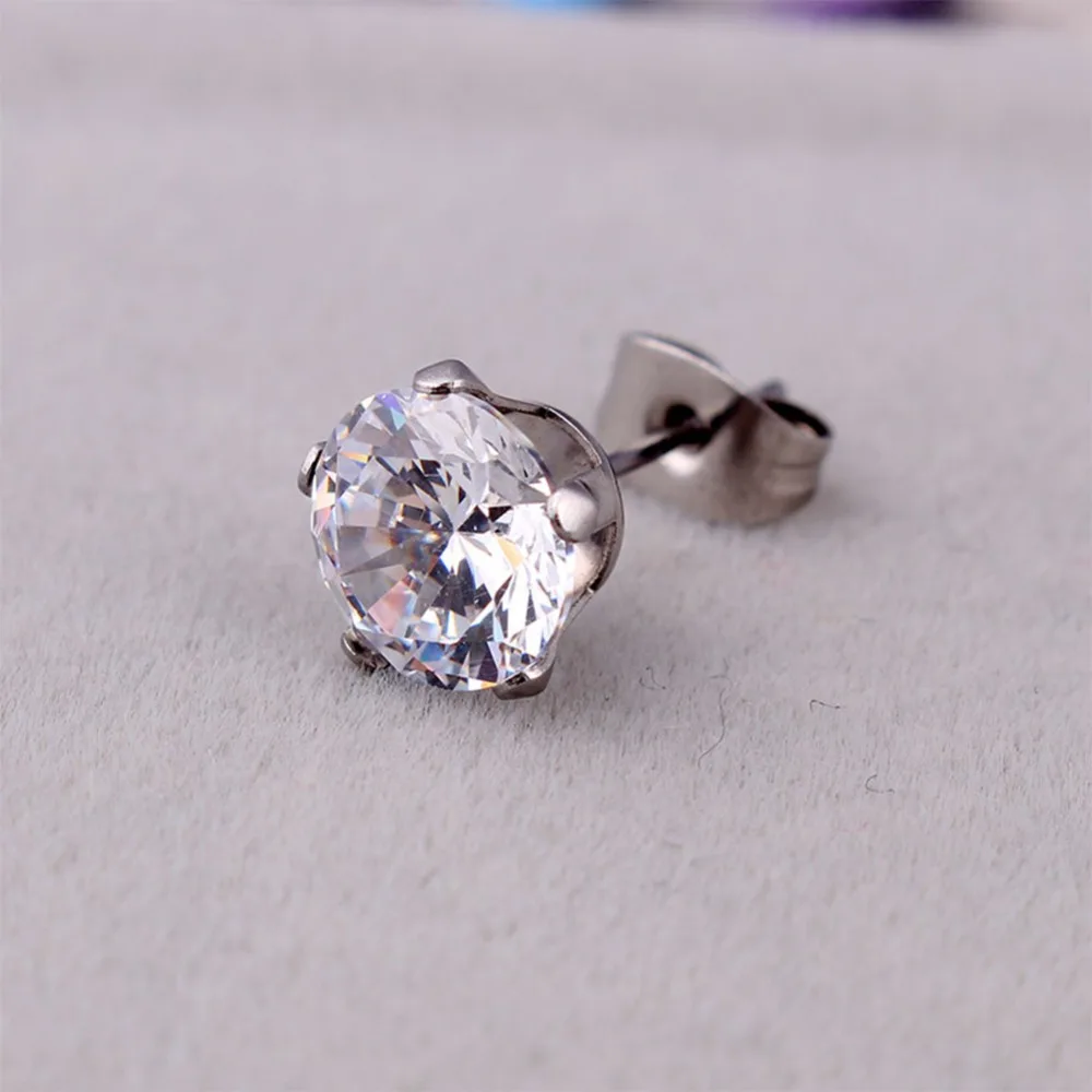 Korean Style Four Claw Zircon Titanium Steel 1 Peice Unisex Ear Stud Drop Shipping
Korean Style Four Claw Zircon Titanium Steel 1 Peice Unisex Ear Stud Drop Shipping