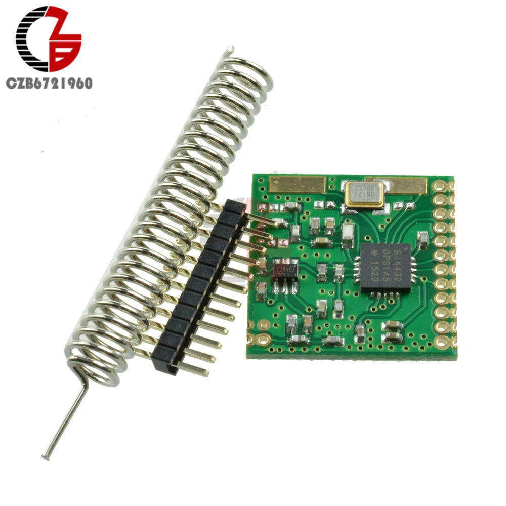 DC 3V SI4432 433.92MHz Wireless Transceiver Module Mini Transmitter Receiver Board FSK GFSK OOK RSSI Automatic Antenna Matching
DC 3V SI4432 433.92MHz Wireless Transceiver Module Mini Transmitter Receiver Board FSK GFSK OOK RSSI Automatic Antenna Matching
