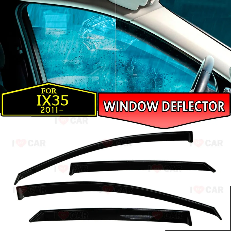 Window deflector for Hyundai IX35 2011- car window deflector wind guard vent sun rain visor cover car decor
Window deflector for Hyundai IX35 2011- car window deflector wind guard vent sun rain visor cover car decor