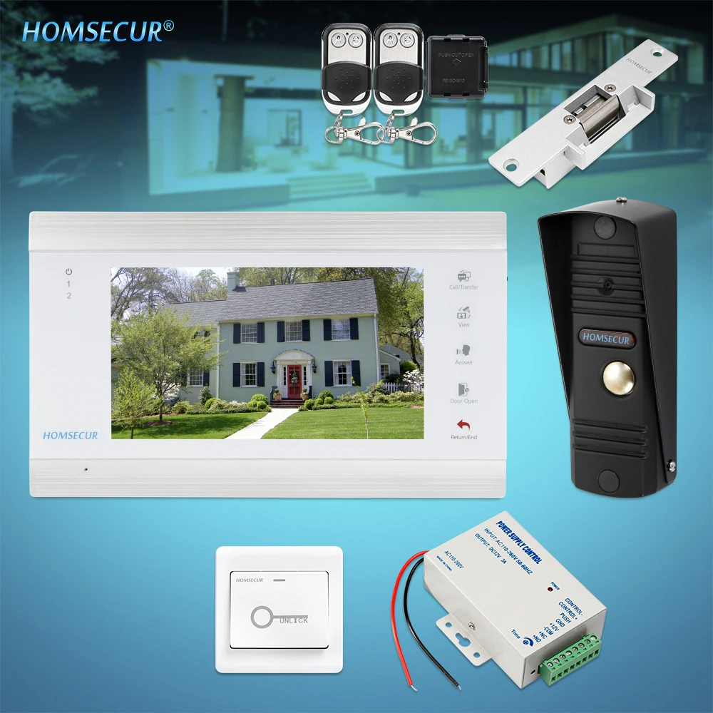 HOMSECUR 7" Video Door Entry Security Intercom 1.3MP with Black Camera for Home Security (BC011HD-B +BM705HD-W)
HOMSECUR 7" Video Door Entry Security Intercom 1.3MP with Black Camera for Home Security (BC011HD-B +BM705HD-W)