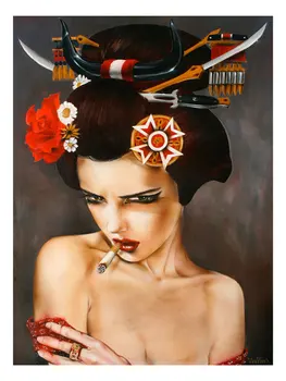 High quality Oil painting Canvas Reproductions Enter the Dragon by Brian M.Viveros Painting hand painted
High quality Oil painting Canvas Reproductions Enter the Dragon by Brian M.Viveros Painting hand painted