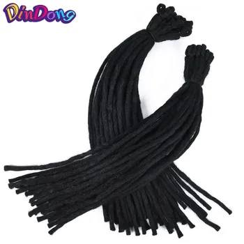DinDong Black Dreadlocks Crochet Hair Extensions Soft Reggae Hair 22 inch 30 Roots Synthetic Hair Braids
DinDong Black Dreadlocks Crochet Hair Extensions Soft Reggae Hair 22 inch 30 Roots Synthetic Hair Braids