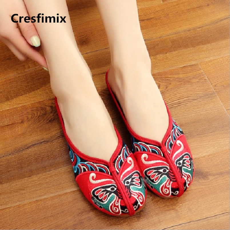 Cresfimix sapatos femininas women casual summer slip on flat shoes lady chinese traditional embroidery comfortable shoes a199
Cresfimix sapatos femininas women casual summer slip on flat shoes lady chinese traditional embroidery comfortable shoes a199