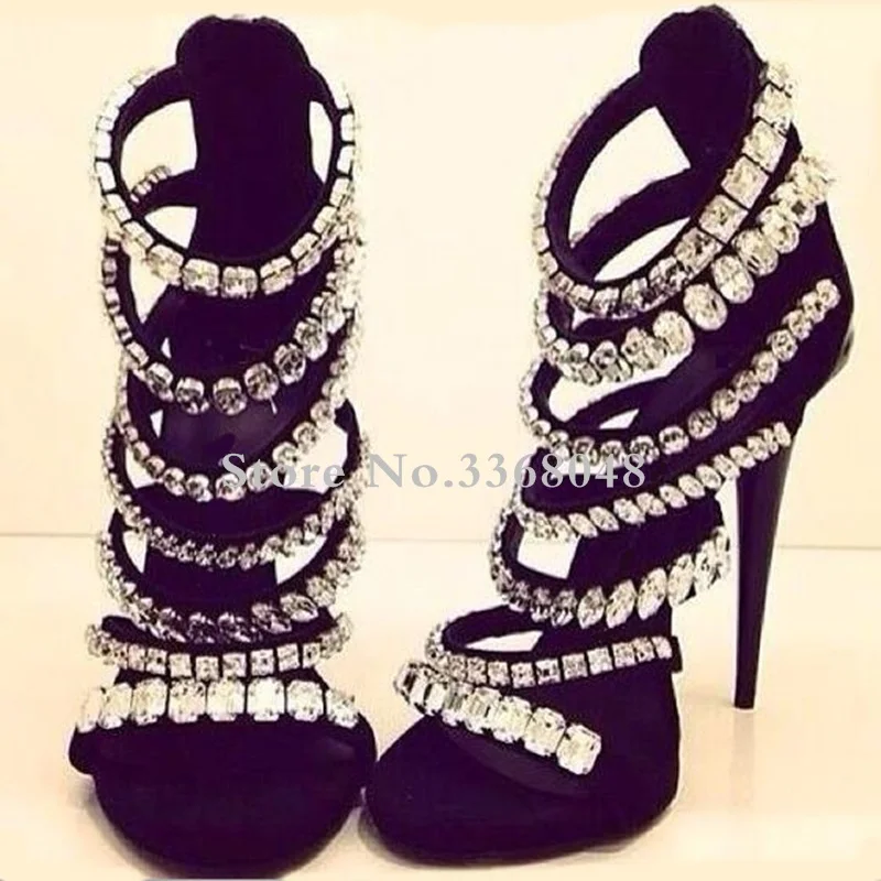 Rhinestone Gladiator Sandals Sexy Strappie Crystal Beading Women Shoes 2019 Hollow Out Cover Heels Woman Night Club Dress Shoes
Rhinestone Gladiator Sandals Sexy Strappie Crystal Beading Women Shoes 2019 Hollow Out Cover Heels Woman Night Club Dress Shoes