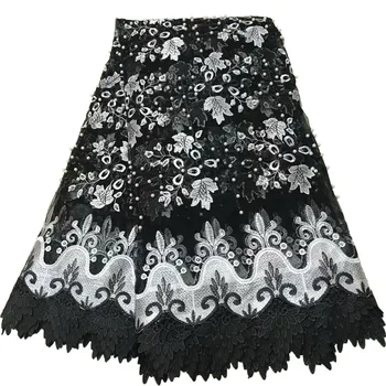 Black beaded tulle cord lace fabric 2018 high quality african lace fabrics for wedding dresses nigerian lace fabric HJ853-1
Black beaded tulle cord lace fabric 2018 high quality african lace fabrics for wedding dresses nigerian lace fabric HJ853-1