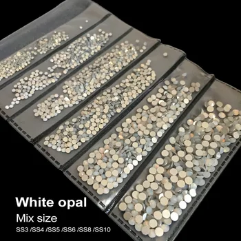 HOT selling 4 kinds opal color ss3-SS10 12Gross Mix Sizes DIY Nail Rhinestones Non Hotfix Flatback Glitter for Nails Accessories
HOT selling 4 kinds opal color ss3-SS10 12Gross Mix Sizes DIY Nail Rhinestones Non Hotfix Flatback Glitter for Nails Accessories