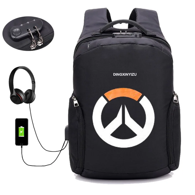Game OW backpack USB charging Men Laptop Backpacks Teenager Male Mochila Travel backpack student book bag
Game OW backpack USB charging Men Laptop Backpacks Teenager Male Mochila Travel backpack student book bag