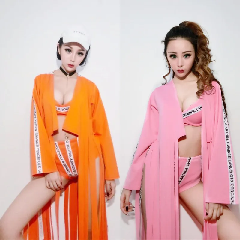Sexy Pole Dance Clothing Dj Stage Clothes Tassel Hip Hop Costhing Jazz Costumes De Danse Pour Les Femmes Beach Costumes DWY294
Sexy Pole Dance Clothing Dj Stage Clothes Tassel Hip Hop Costhing Jazz Costumes De Danse Pour Les Femmes Beach Costumes DWY294
