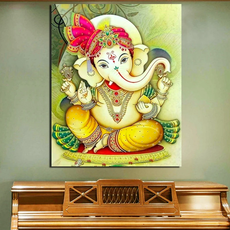 Ganesha Bhagwan Wall Art Canvas Painting Posters Prints Modern Painting Wall Picture For Living Room Home Decoration Artwork HD
Ganesha Bhagwan Wall Art Canvas Painting Posters Prints Modern Painting Wall Picture For Living Room Home Decoration Artwork HD