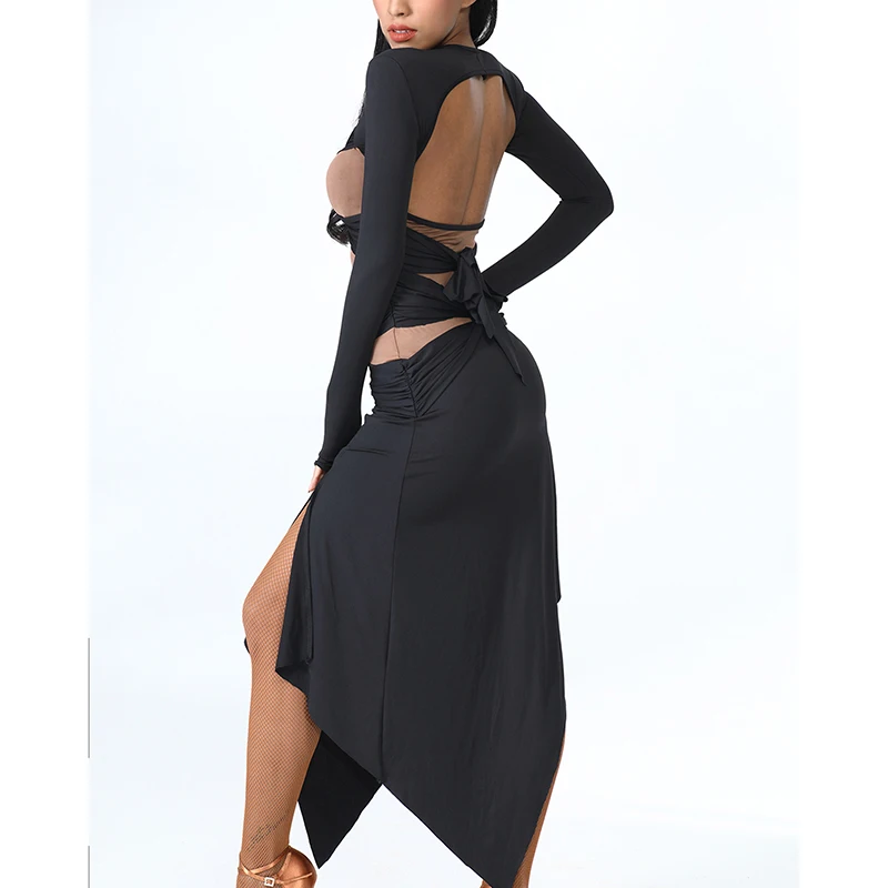 2018 Good Quality Original Latin Dance Costume For Women Lady Brown Color Dress Tango Y005 | Тематическая одежда и
