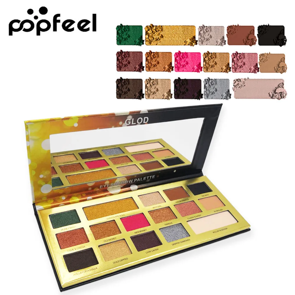 Popfeel Professional 16 Color Eyeshadow Matte Shimmer Waterproof Long-lasting Eye Shadow Palette Maquillaje TSLM1
Popfeel Professional 16 Color Eyeshadow Matte Shimmer Waterproof Long-lasting Eye Shadow Palette Maquillaje TSLM1